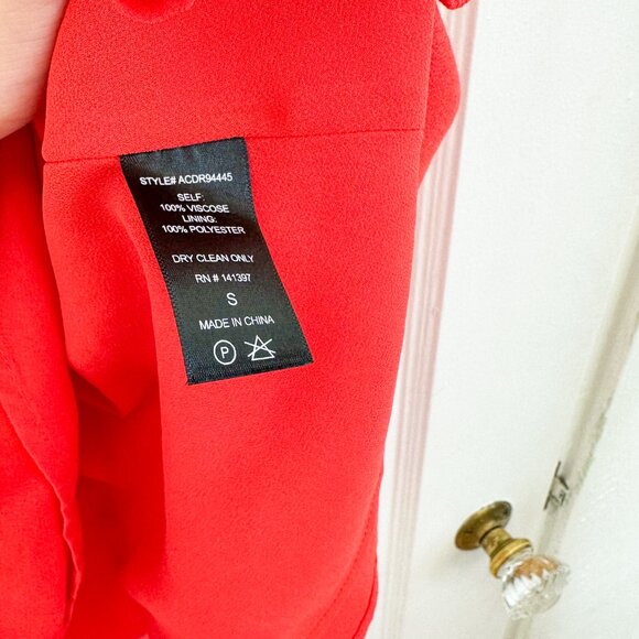 ASTR The Label | Rosaria‎ Off the Shoulder Mini Sundress Dress in Red Size Small - Picture 7 of 7